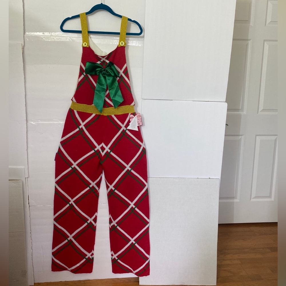 Christmas bow jumspuit
